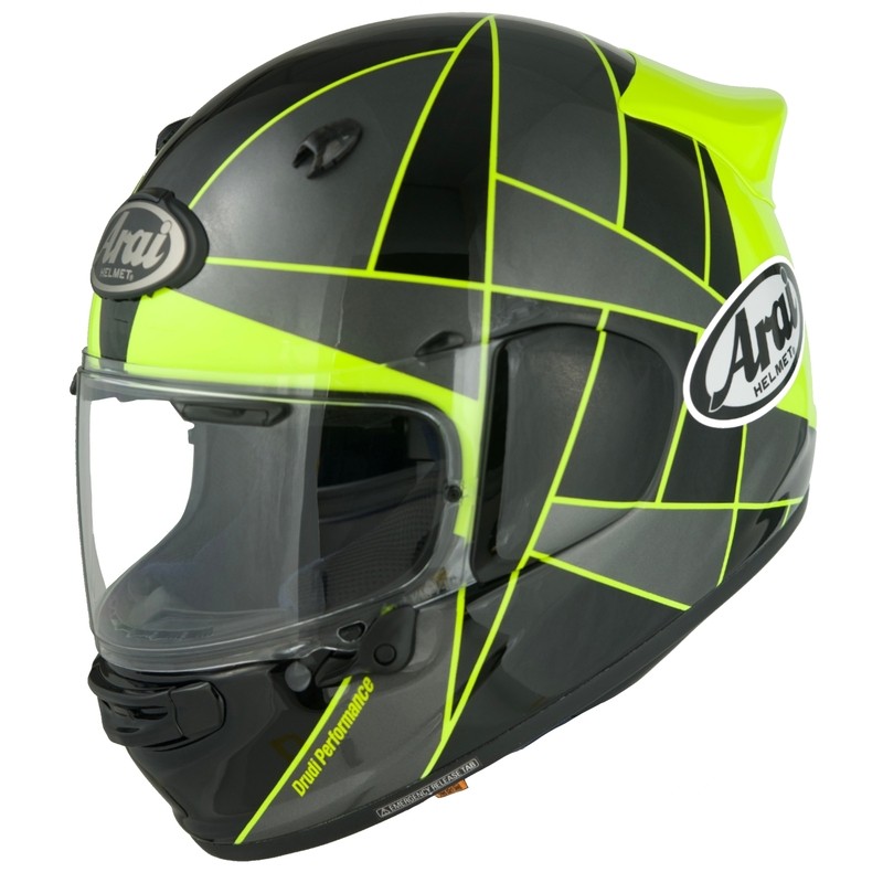 Casque ARAI Quantic - Peak Yellow Casque ARAI Quantic - Peak Yellow
