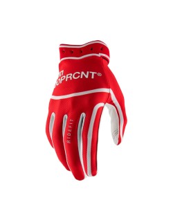 GLOVES RIDEFIT WHITE/RED - 2XL