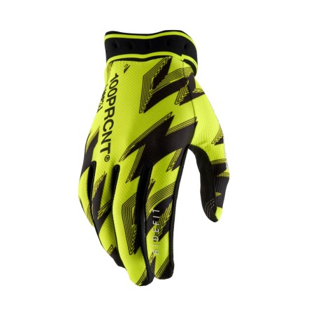 GLOVES RIDEFIT FLO YELLOW/BLAC