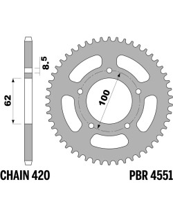 Couronne PBR acier standard - 420