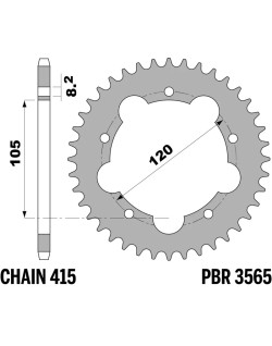 Couronne PBR acier standard - 415