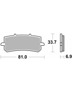 BRAKE PAD SINT ST/RA