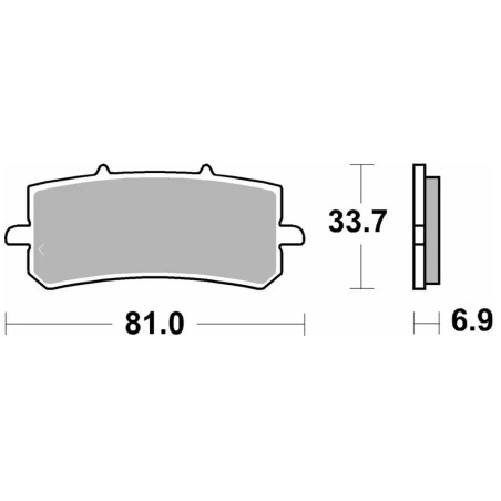 BRAKE PAD SINT ST/RA
