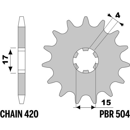 Couronne PBR acier standard - 520