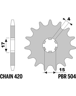 Couronne PBR acier standard - 520
