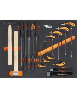 Combinaison d'ameublement d'atelier BETA TOOLS C45PRO 2.0 W avec 268 outils Beta Worker