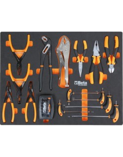 Combinaison d'ameublement d'atelier BETA TOOLS C45PRO 2.0 W avec 268 outils Beta Worker