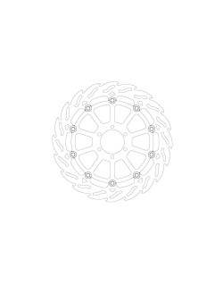 BRAKE DISC FLAME FRONT