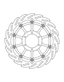 FLAME FRONT DISC LEFT BMW: S10