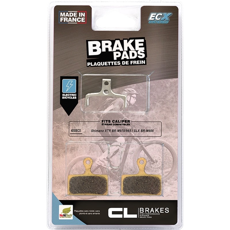 Plaquette de frein pour vélo électrique CL BRAKES ECX - métal fritté - 4062ECX Plaquette de frein pour vélo électrique CL BRAKES ECX - métal fritté - 4062ECX
