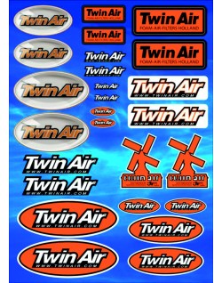 Planche d'autocollants TWIN AIR 2014
