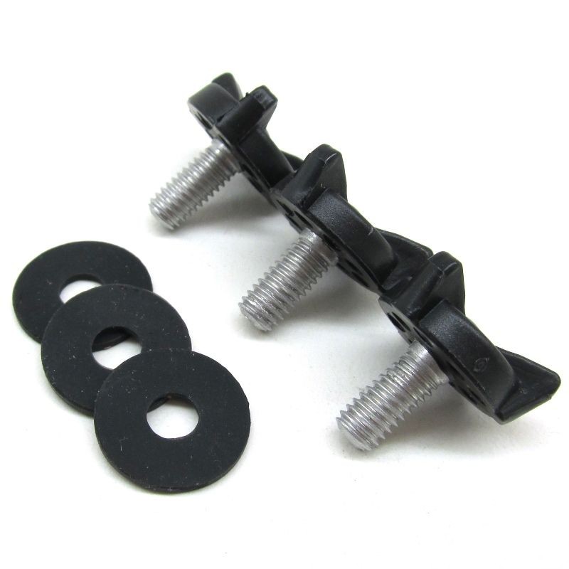Kit vis BELL visière MX-9 3 pièces argent Kit vis BELL visière MX-9 3 pièces argent