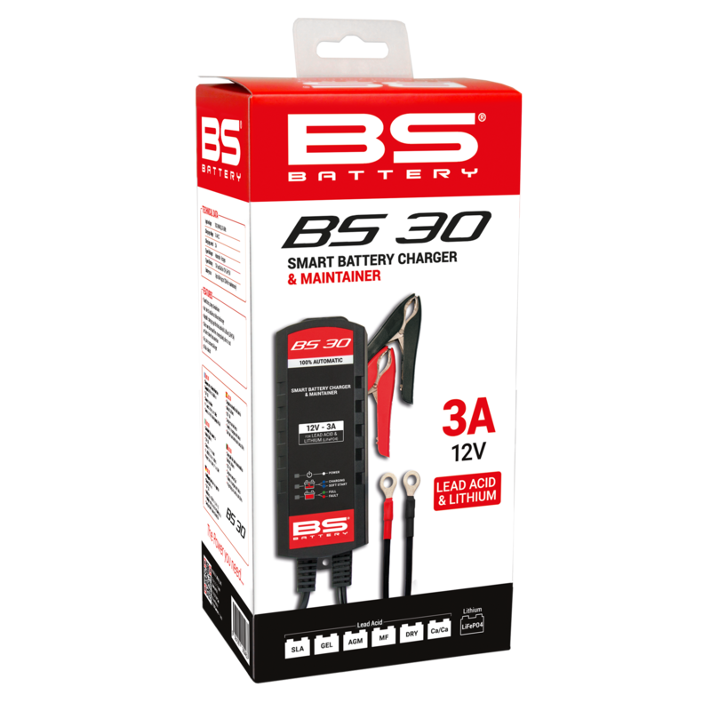 Chargeur de batterie intelligent BS BATTERY BS30 - 12V 3A Chargeur de batterie intelligent BS BATTERY BS30 - 12V 3A