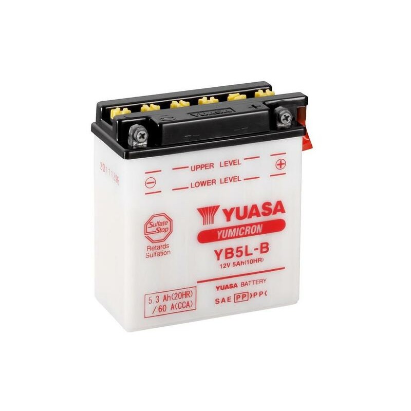 Batterie YUASA conventionnelle avec pack acide - YB5L-B Batterie YUASA conventionnelle avec pack acide - YB5L-B