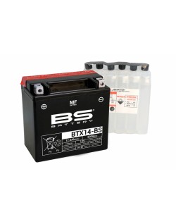 Batterie BS BATTERY sans entretien avec pack acide - BTX14-BS