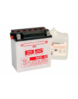 Batterie BS BATTERY Haute-performance avec pack acide - BB9L-A2