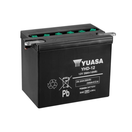 Batterie YUASA conventionnelle sans pack acide - YHD-12