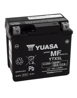 Batterie YUASA W/C sans entretien activée usine - YTX5L FA