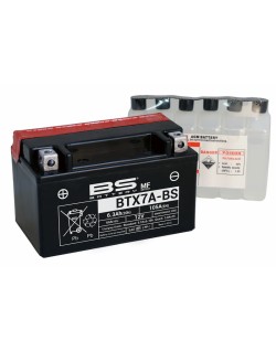 Batterie BS BATTERY sans entretien avec pack acide - BTX7A-BS