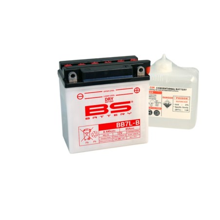 Batterie BS BATTERY Haute-performance avec pack acide - BB7L-B2