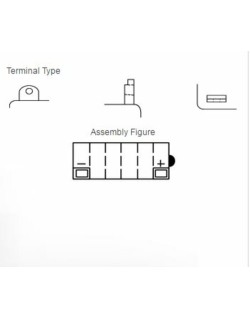 Batterie YUASA conventionnelle sans pack acide - 12N5-3B