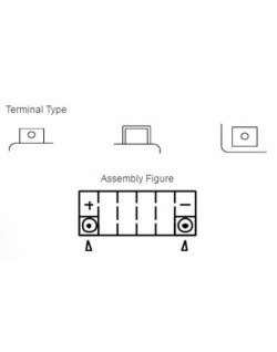 Batterie YUASA sans entretien avec pack acide - YT7B-BS