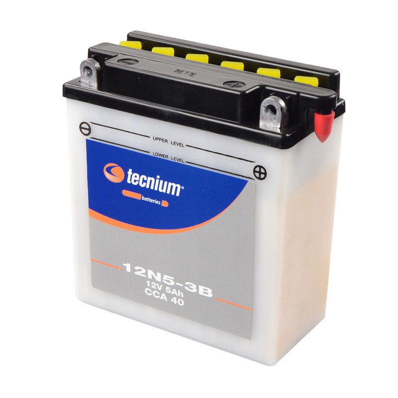 Batterie TECNIUM conventionnelle avec pack acide - 12N5.5-3B Batterie TECNIUM conventionnelle avec pack acide - 12N5.5-3B