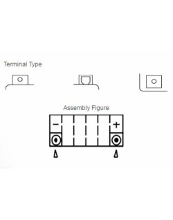 Batterie YUASA sans entretien avec pack acide - YTX14L-BS