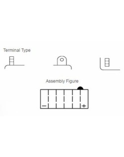 Batterie YUASA conventionnelle sans pack acide - YB7C-A