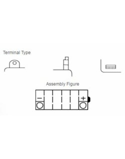 Batterie YUASA conventionnelle sans pack acide - YB5L-B
