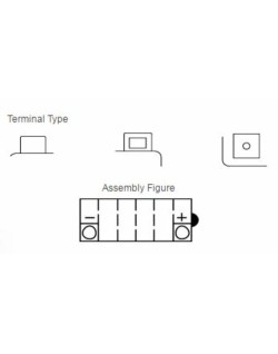 Batterie YUASA conventionnelle sans pack acide - YB10L-B2