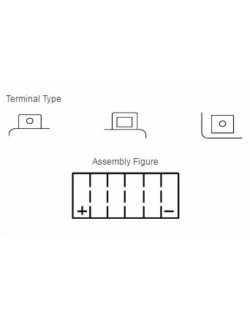 Batterie YUASA sans entretien avec pack acide - YTX20CH-BS