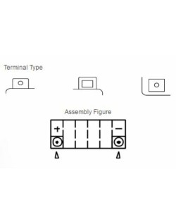 Batterie YUASA sans entretien avec pack acide - YTX14H-BS