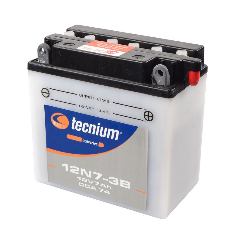 Batterie TECNIUM conventionnelle avec pack acide - 12N7-3B Batterie TECNIUM conventionnelle avec pack acide - 12N7-3B