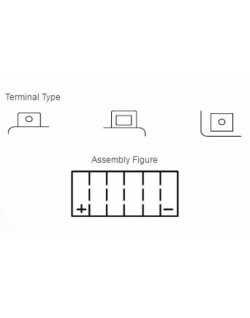 Batterie YUASA sans entretien avec pack acide - YTX14AH-BS