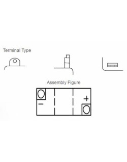 Batterie YUASA conventionnelle sans pack acide - B38-6A