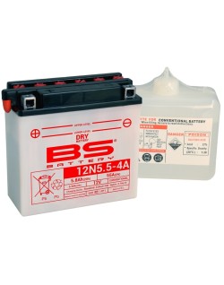 Batterie BS BATTERY conventionnelle avec pack acide - 12N5.5-4A