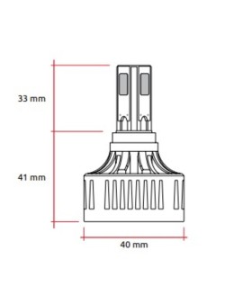 Kit LED ampoules pour phare origine RACETECH Replacement 12V 32W - x1
