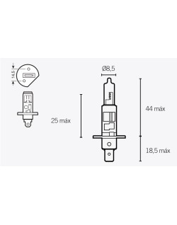 Ampoule V PARTS H1 12V 55W