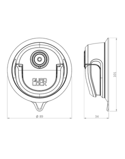 Base ventouse QUAD LOCK 360