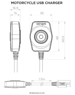 Chargeur USB QUAD LOCK moto