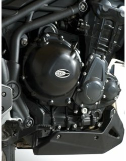 Couvre-carter droit R&G RACING noir Triumph Tiger 1200/Explorer