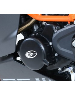 Couvre-carter gauche noir R&G RACING KTM RC125/200