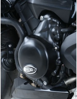 Couvre-carter gauche R&G RACING noir Triumph