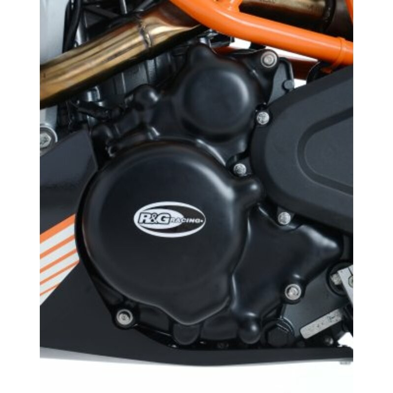 Couvre carter R&G RACING gauche noir KTM 390 Duke Couvre carter R&G RACING gauche noir KTM 390 Duke