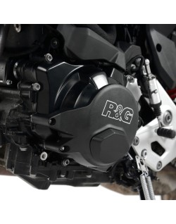 Kit de couvre-carter moteur (alternateur/embrayage) R&G RACING PRO noir
