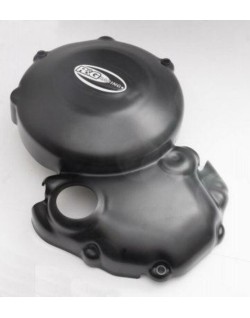 Couvre-carter droit R&G RACING noir Triumph Street Triple/Daytona 675