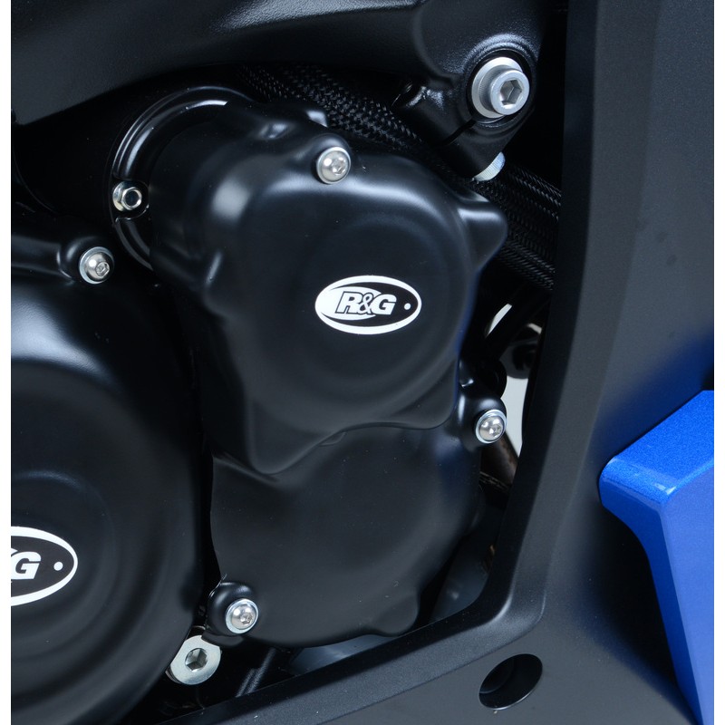 Couvres-carter droit (démareur & pompe à eau) R&G RACING noir Suzuki GSX1000S Couvres-carter droit (démareur & pompe à eau) R&G RACING noir Suzuki GSX1000S