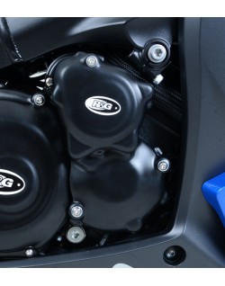 Couvres-carter droit (démareur & pompe à eau) R&G RACING noir Suzuki GSX1000S