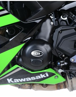 Couvre-carter gauche R&G RACING noir Kawasaki Z650